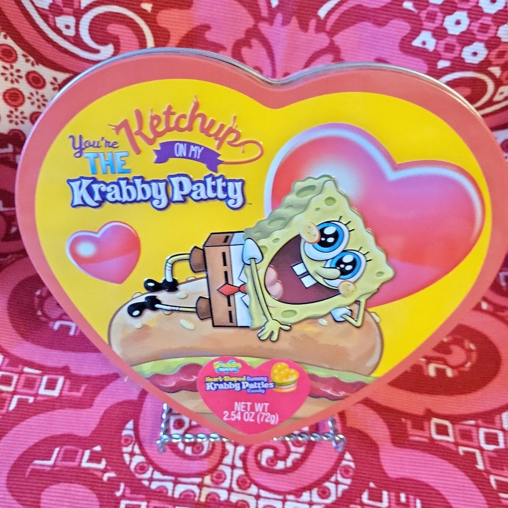 SpongeBob Valentine Heart Shaped Tin